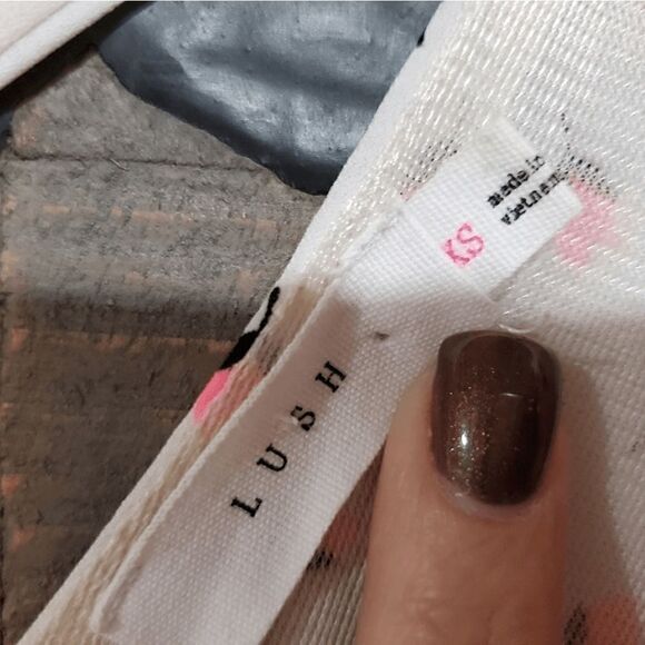 LUSH Dress With Pink Tulips  Size XS - Picture 5 of 8